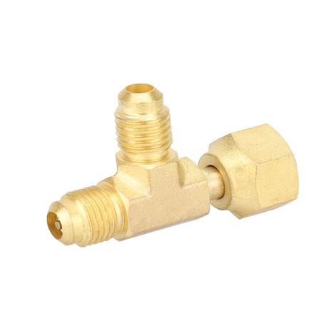 Navac Access Tee Connector w/o Depressor, Brass, 3 PK F1027